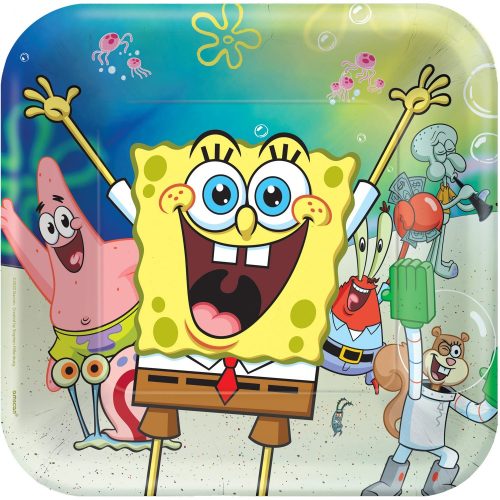SpongeBob Laugh farfurie de hârtie 8 buc 23 cm