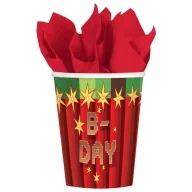 Party Boom Pahar de hârtie TNT 8 buc 250 ml