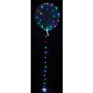 Colorat Balon LED luminos, transparent