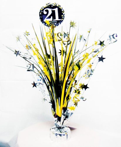 Happy Birthday Gold 21 centre de masă 45 7 cm.
