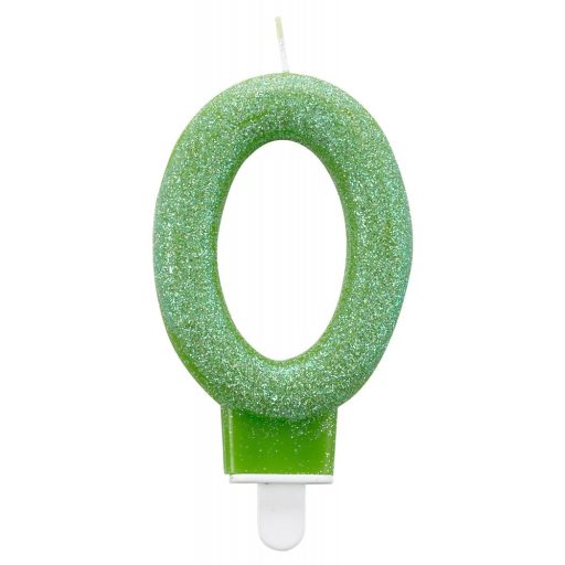 Colorat lumânare sclipitoare, numărul 0