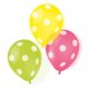 Colorat Dots Balon cu buline, 6 bucăți 9 inch (22,8 cm)