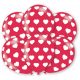 Inimă Red balon, balon 6 bucăți 11 inch (27,5 cm)