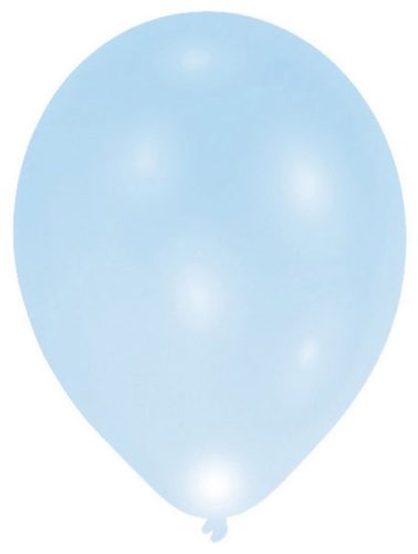 Colorat Blue Balon LED luminos, set de 5 bucăți 11 inch (27,5 cm)
