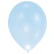 Colorat Blue Balon LED luminos, set de 5 bucăți 11 inch (27,5 cm)