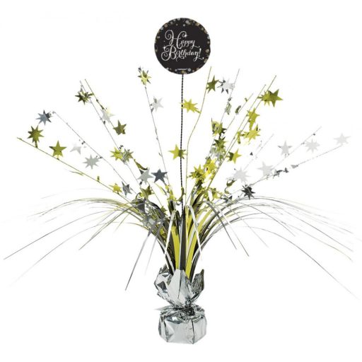 La mulți ani Gold Decorațiune de masă Happy Birthday