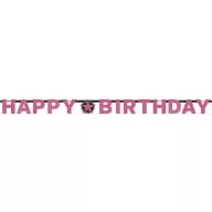 La mulți ani Inscripție roz La Mulți Ani 213 cm