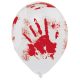 Halloween Bloody Hand balon, balon 6 bucăți 10 inch (25,4 cm)