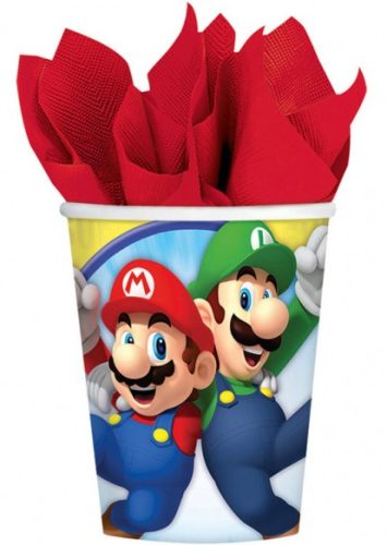 Super Mario Mushroom World hârtie pahar 8 buc 250 ml 8 buc 250 ml