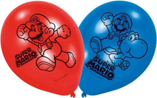 Super Mario Mushroom balon, balon 6 bucăți 9 inch (22,8 cm)
