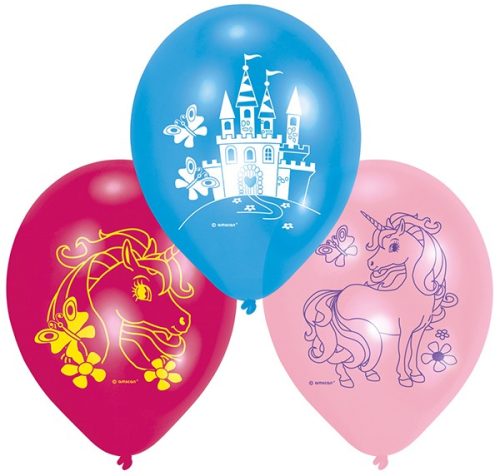 Unicorn pink balon, balon 6 bucăți 9 inch (22,8 cm)