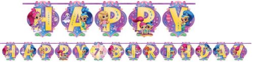 Shimmer și Shine Magic Happy Birthday banner 200 cm