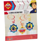 Pompierul Sam Fire set decorativ cu panglici, 6 bucăți