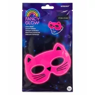 Colorat Mască de plastic cu pisică luminoasă 19x10 cm