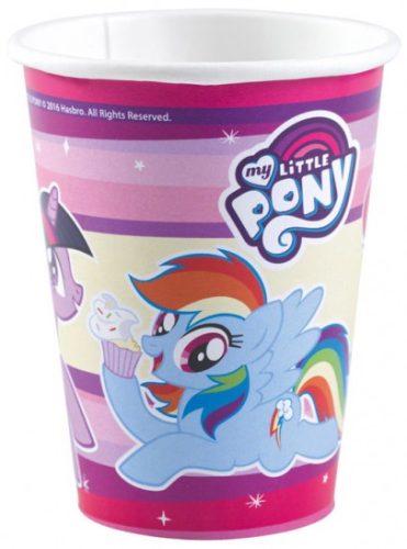 Micul meu ponei Rainbow Sparkle hârtie pahar 8 buc 250 ml