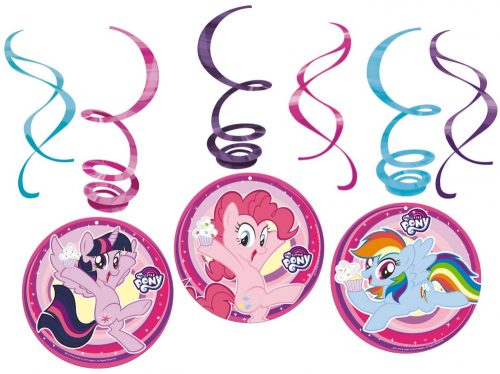 Micul meu ponei Rainbow Sparkle set decorativ cu panglici (6 buc)