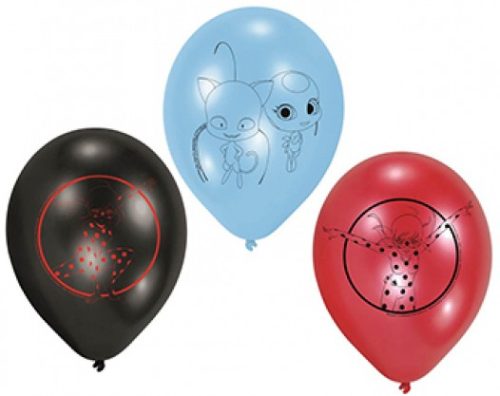 Miraculos: Buburuza și Motan Noir City balon, balon 6 bucăți 9 inch (22,8 cm)