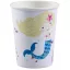 Sirenă Shellebrate pahar de hârtie 8 buc 250 ml