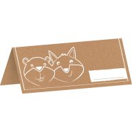Vulpe Card de așezare Fox, set de 8
