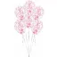 Colorat Pink Balon roz umplut cu confetti, 6 buc 11 inch (27,5 cm)