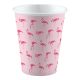 Flamingo Pink set de pahare de hârtie 8 buc., 250 ml
