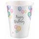 Happy Birthday Pastel hârtie pahar pahar 8 buc 250 ml