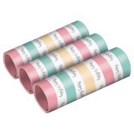 La mulți ani Happy Birthday Serpentină set de 3