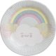 Curcubeu Rainbow and Cloud și Nor farfurie de hârtie set 8 buc, 23 cm