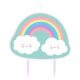 Curcubeu și Cloud Rainbow and Cloud lumânare de tort 8 5 cm