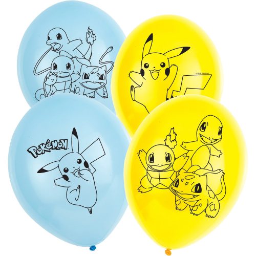 Pokémon Initial balon, balon 6 bucăți 11 inch (27,5 cm)