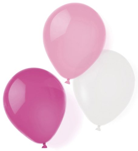 Roz Hot Pink balon, balon 8 bucăți 10 inch (25,4 cm)
