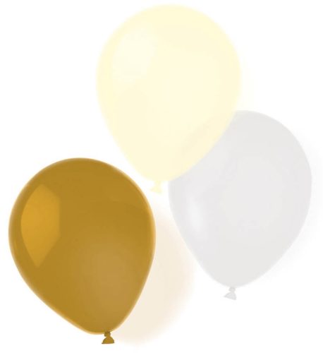 Aur Gold Brush balon, balon 8 bucăți 10 inch (25,4 cm)