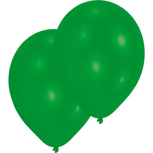 Zöld Green léggömb, lufi 25 db-os 11 inch (27,5 cm)