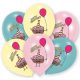La mulți ani Cake Balon Happy Birthday, set de 6, 11 inch (27,5cm)
