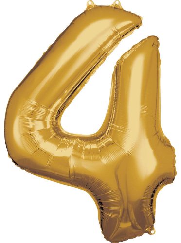 gold, figurină uriașă aurie balon folie 4-inch, 86x66 cm
