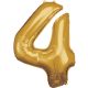gold, figurină uriașă aurie balon folie 4-inch, 86x66 cm
