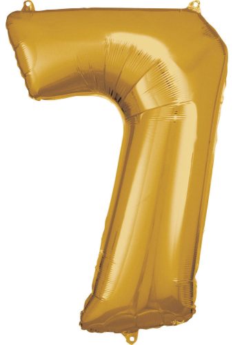 gold, figurină uriașă aurie balon folie 7-inch, 83x55 cm