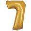 Numere Gold, Balon Folie Gigant Numar 7, 83*55 cm