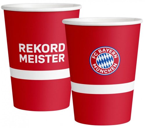 FC Bayern München Red hârtie pahar 8 buc 250 ml