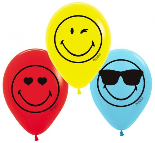 Emoji Wink balon, balon 6 bucăți 11 inch (27,5 cm)