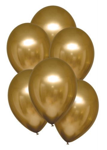 Satin Gold balon, balon 6 bucăți 11 inch (27,5 cm)