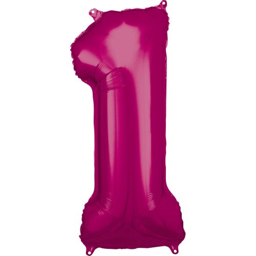Pink figurină gigant balon folie 1 dimensiune, 86x33 cm