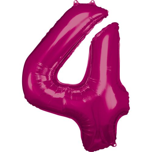 Pink figurină uriașă balon folie 4-inch, 88*66 cm