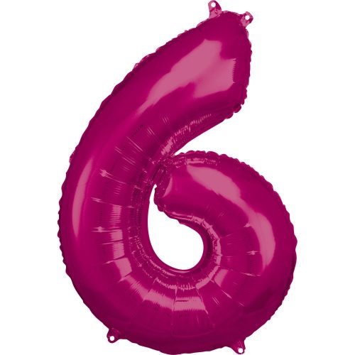 Pink figurină gigantică balon folie 6-inch, 88*55 cm