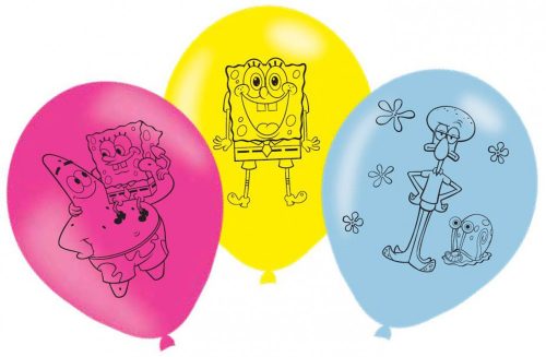SpongeBob Laugh balon, balon 6 bucăți 11 inch (27,5 cm)