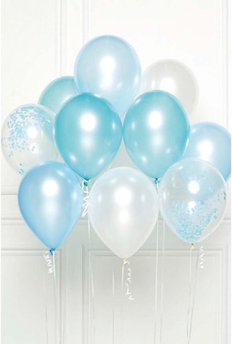 Colorat blue balon, balon set de 10 bucăți 11 inch (27,5 cm)