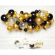 Colorat Black Gold balon, set garlandă 66 bucăți