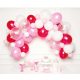 Colorat Pink set ghirlandă de baloane 70 bucăți