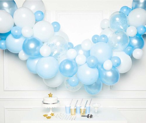 Colorat Blue balon, ghirlandă de baloane set 70 buc