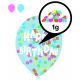 Confetti umplute Droplets balon, balon 6 bucăți 11 inch (27,5 cm)